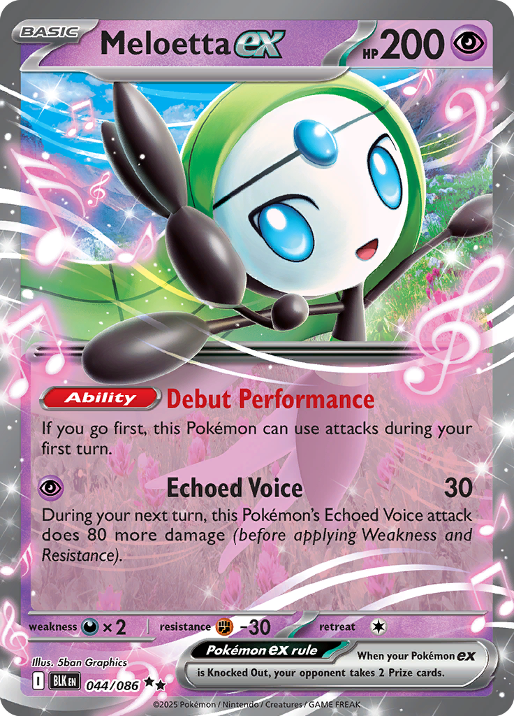 Meloetta ex 044/086 — Black Bolt